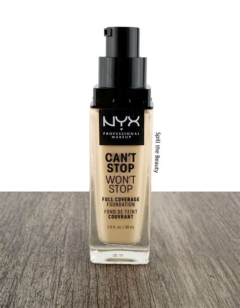 nyx matte foundation|nyx can't stop will not.